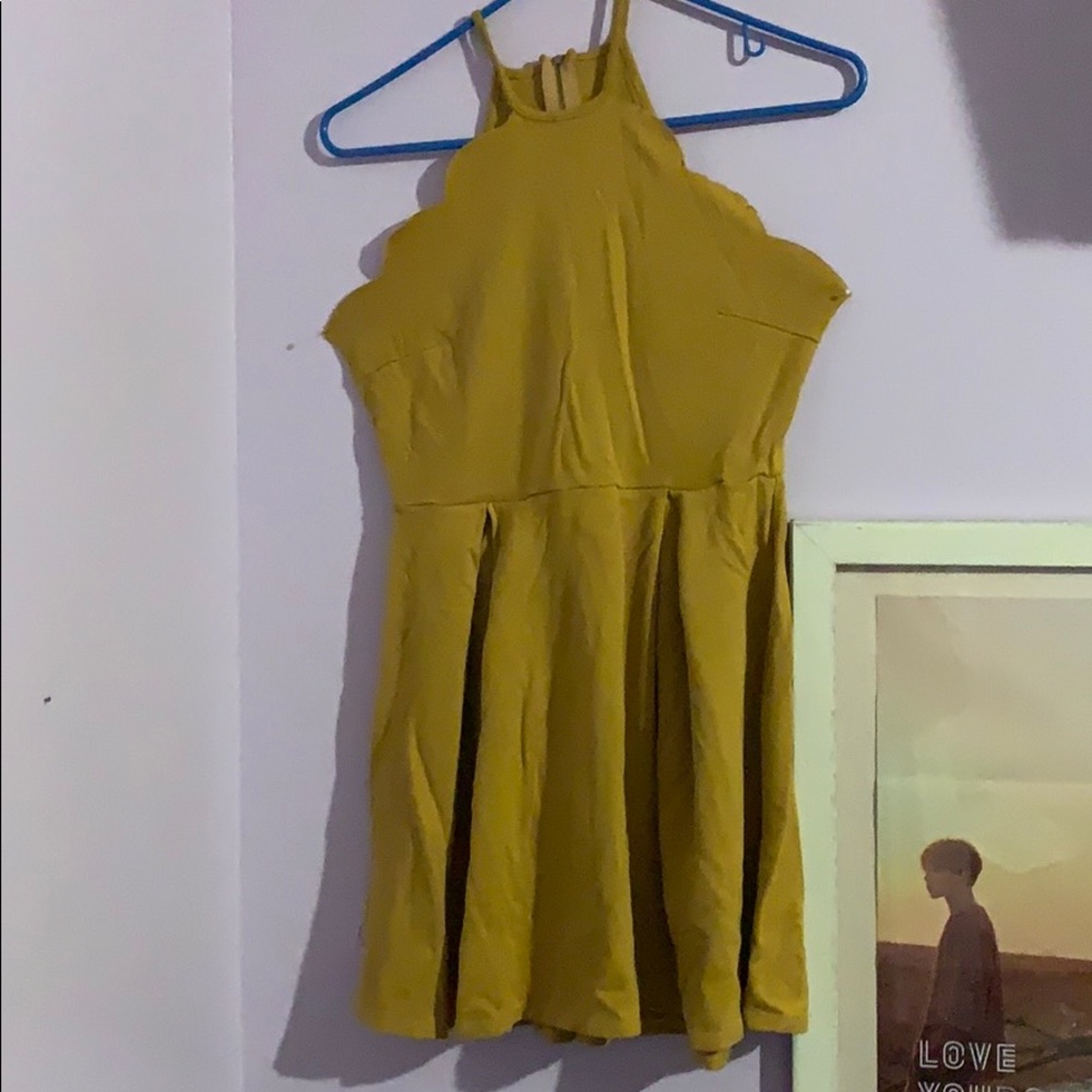 Mustard yellow dress